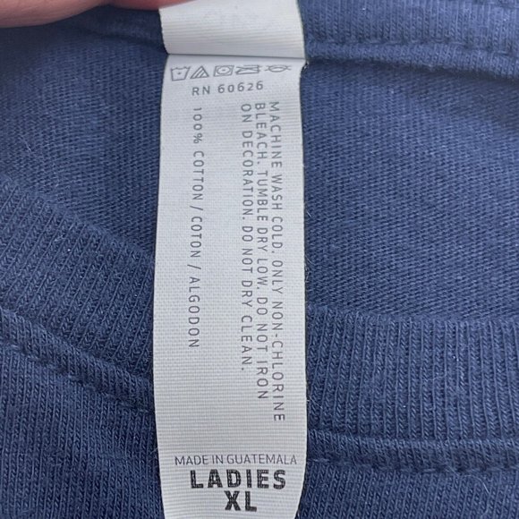 Teeturtle Live And Tell I'm Not Always Sarcastic Women XL Tee Blue - Picture 5 of 7